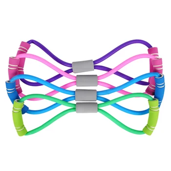

1 Pc Home Sport Fitness Yoga 8 Shape Pull Rope Tube Equipment Tool Gym Exercise Rally 40cmx15cm
