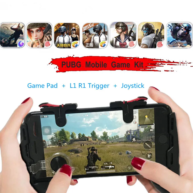 

For pubg Mobile Game Fire Button Aim Key Smart phone Gaming Trigger Shooter Controller Gamepad For IOS Android Integrated handle