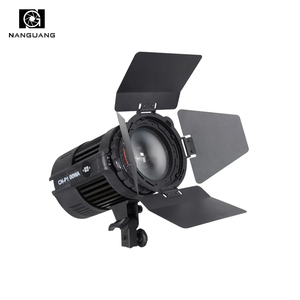 Nanguang 100W LED Studio Light CN P100WA Fresnel Spot светильник для фотосъемки видео + Barndoor|fresnel spotlights|led