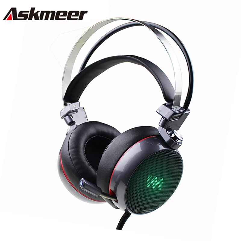 imágenes para Askmeer 9300 Computer Gaming Gamer casque Auriculares Sobre la Oreja los Auriculares Estéreo con Micrófono Mic LLEVÓ La Luz Colorida de Respiración imágenes para Askmeer 9300 Computer Gaming Gamer casque Auriculares Sobre la Oreja los Auriculares Estéreo con Micrófono Mic LLEVÓ La Luz Colorida de Respiración