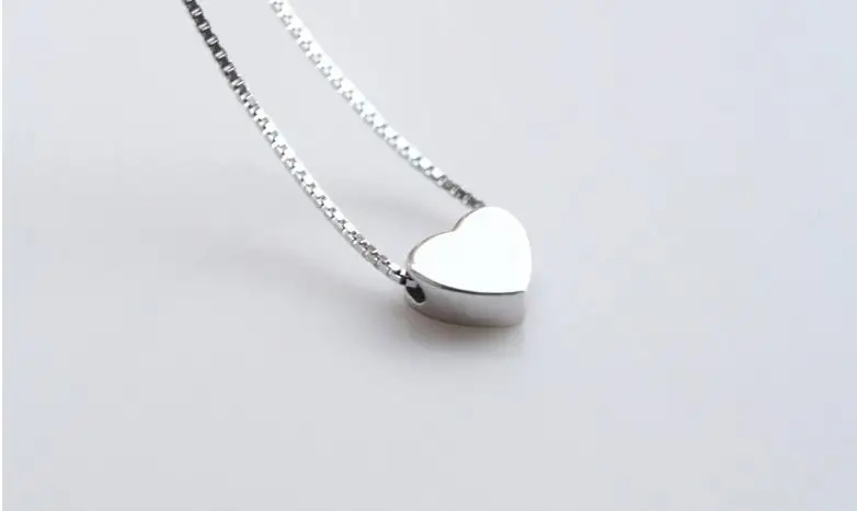 Богемные новые 925 стерлингового серебра подвески для ожерелья в форме сердца для женщин Свадебное длинное ожерелье массивные ювелирные изделия