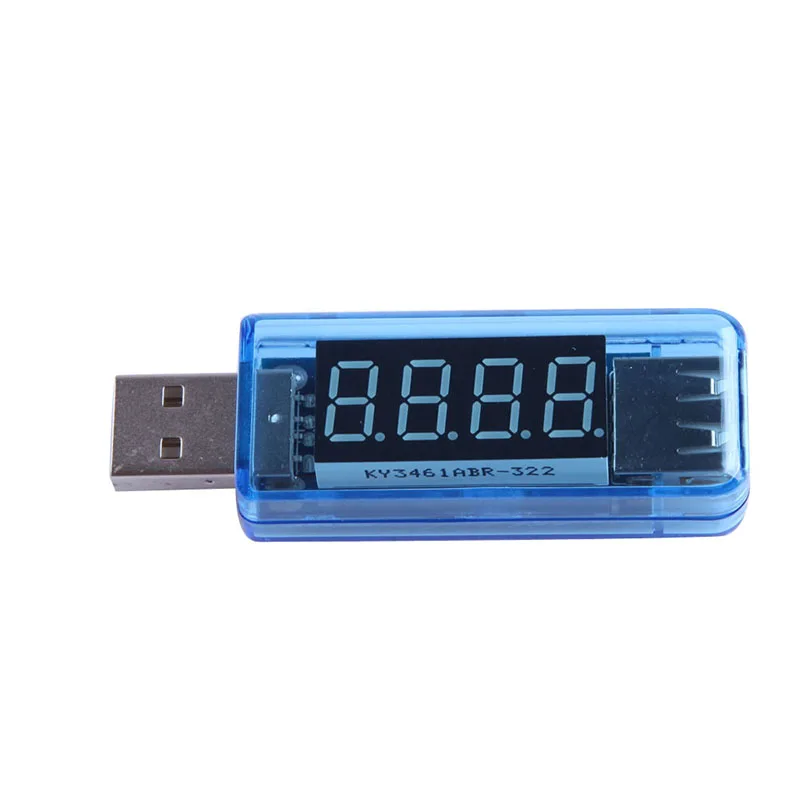 Portable Pocket New Arrival Professional 0.4inch LED 4-Digit Red Display USB Power Charger Voltage Current Tester HR