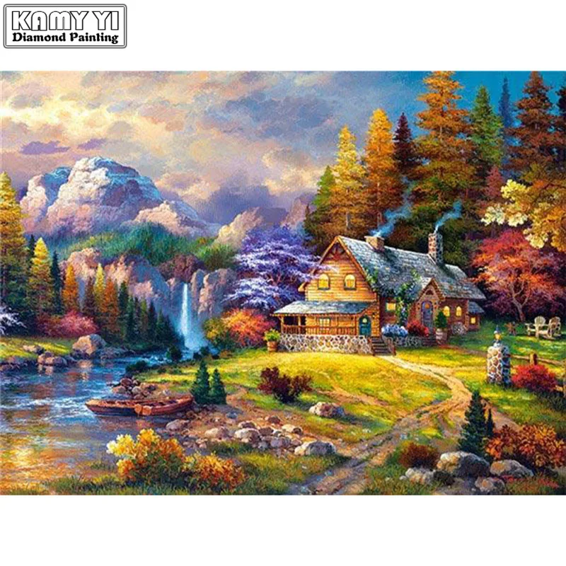 

Diamond Painting Wooden Houses Collection 30x20cm XY1