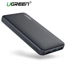 Ugreen 10000mAh Power Bank Dual USB Powerbank Portable Mobile Phone Chargers for iPhone X SamsungS8 External Battery USB Charger