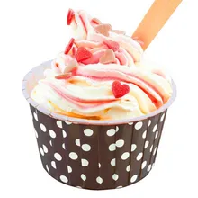 New 100Pcs High Temperature Resistant Baking Cakes Dot Bead Cups Muffin Cupcake Paper Cups Cake Forms Cupcake Liner Baking 6.25