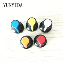 30 шт. желтый WH148 Ручка потенциометра(медный сердечник) 15X17 мм AG2 Желтый Оранжевый Синий Белый Красный 5 значение* 6 шт. = 30 шт