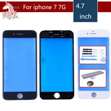 For iPhone 7 7G Touch Screen Digitizer Lens Front glass LCD panel with frame bezel for iphone7 7g LCD External GLASS Replacement For iPhone 7 7G Touch Screen Digitizer Lens Front glass LCD panel with frame bezel for iphone7 7g LCD External GLASS Replacement