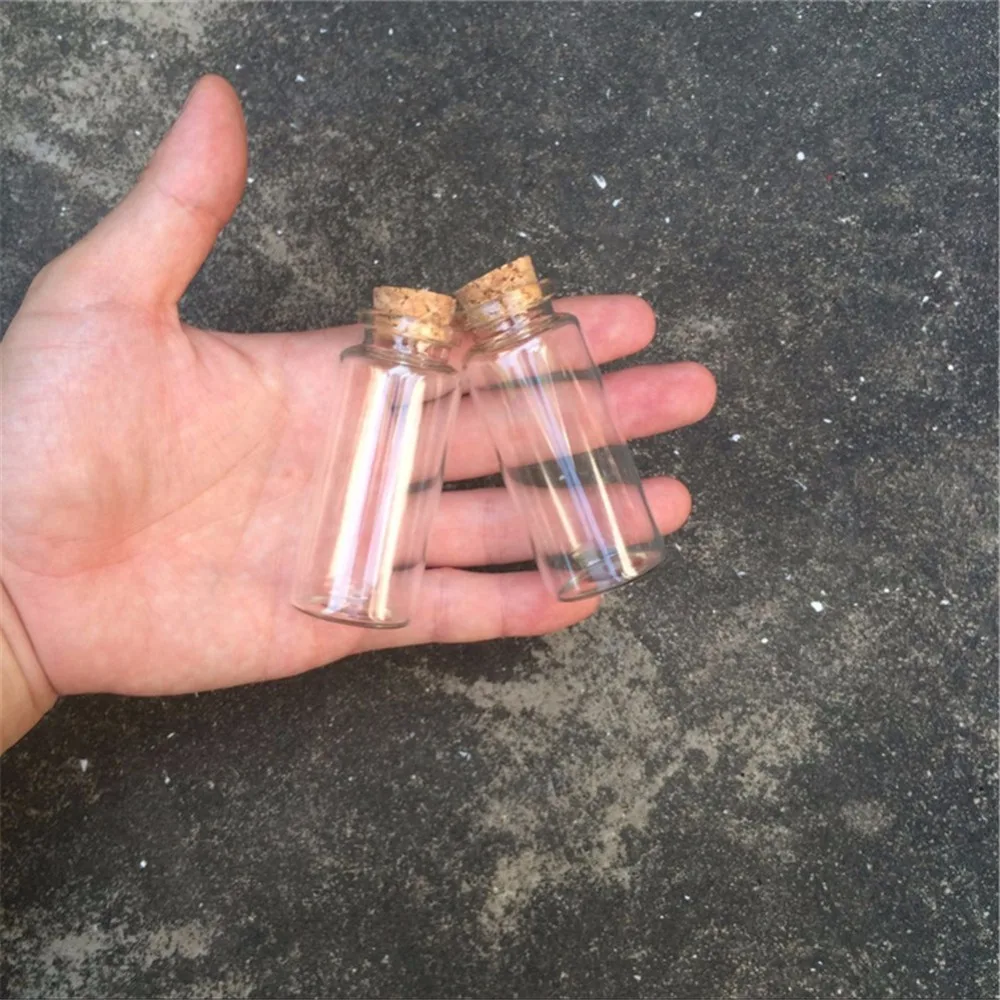 30ml Wish Bottles Tiny Small Empty Clear Cork Glass Bottles Vials For Wedding Holiday Decoration Christmas Gifts 50pcs/lot