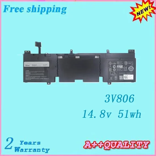 100% brand new black Laptop battery For Dell 3V806 Alienware 13 Series QHD free shipping | Компьютеры и офис