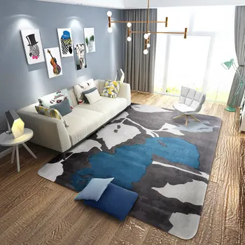 

Modern Luxury Carpet Soft Bedroom Living Room Creative Sofa Bed Rectangular Floor Mat
