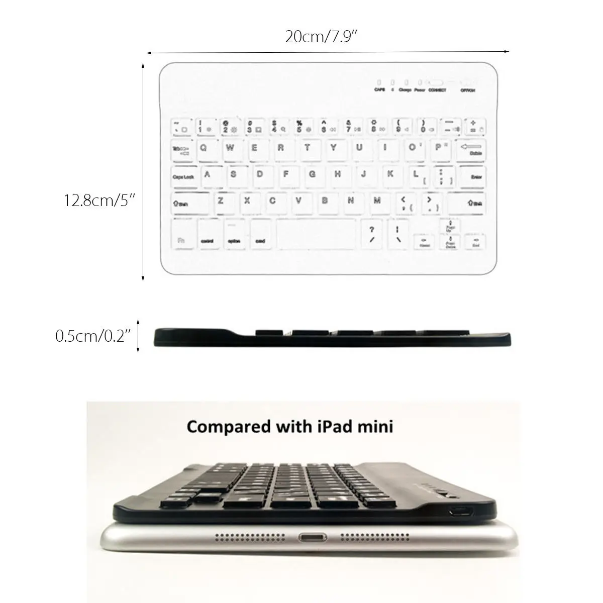 Тонкая портативная Мини Беспроводная Bluetooth клавиатура универсальная для IPad