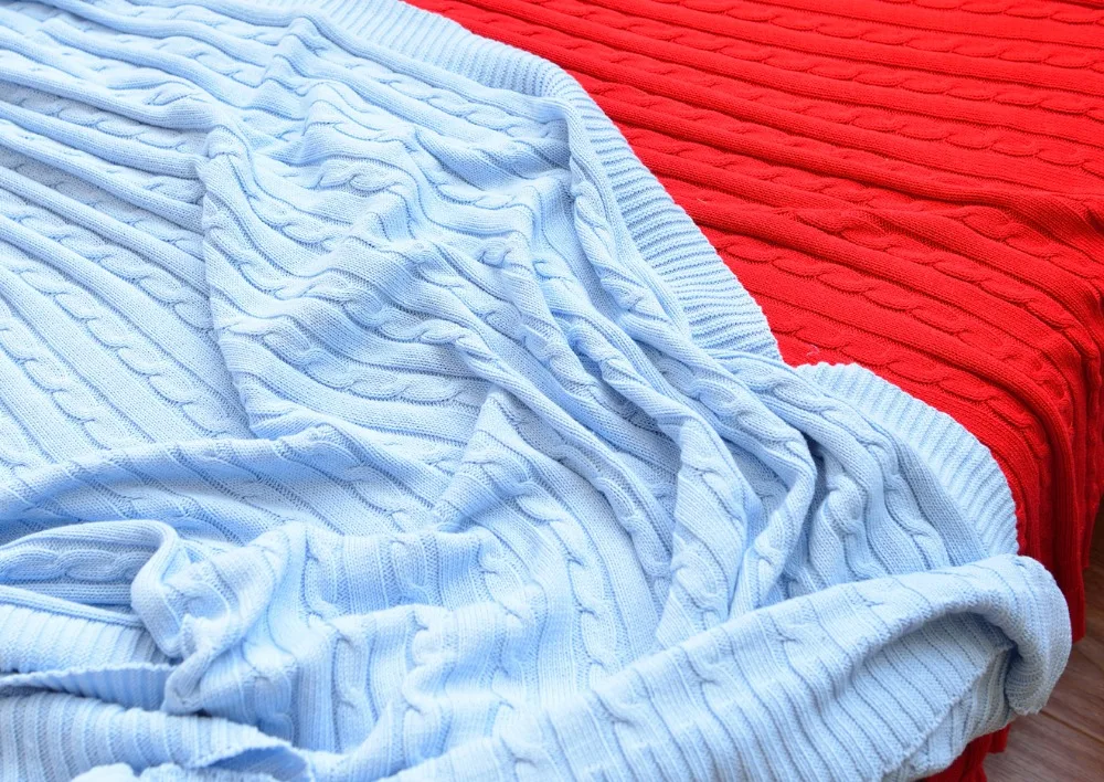 cable knit throw blanket