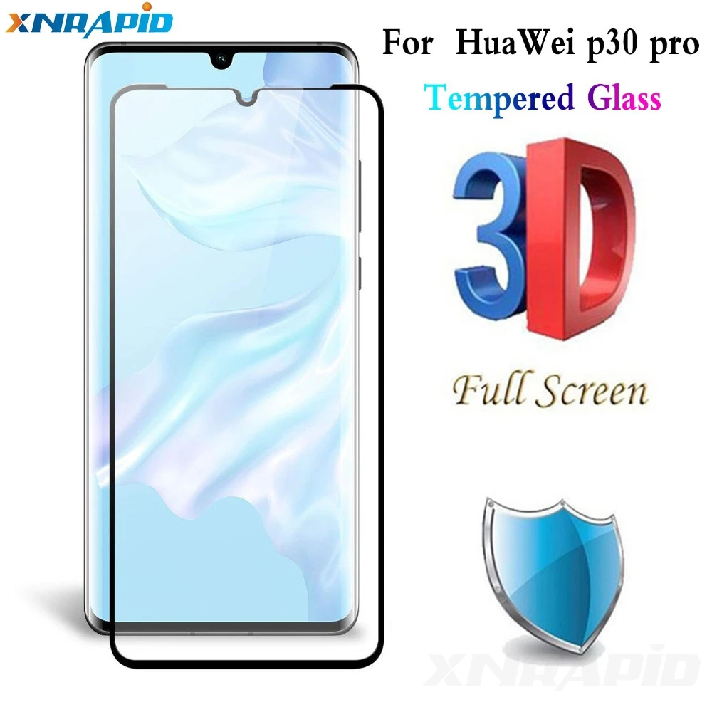 

VOONGSON 3D Full Cover Screen Protector For HuaWei P30 PRO Tempered Glass for P30 Pro 3D Curved Protective Display Film