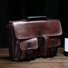 Top Quality PU Leather Men Bag Vintage Men Messenger Bags Casual Men’s Crossbody Shoulder Bag Men’s Travel Bag Handbag bolsa