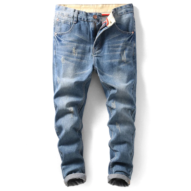 BOLUBAO мужские джинсы тонкие велосипедист-гонщик джинсы хип-хоп модные джинсы для мужчин s джинсовые джоггеры брюки