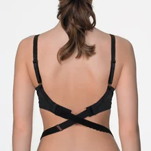 Горячая низкая спина бюстгальтер с открытой спиной ремень адаптер конвертер Полностью регулируемый Удлинительный крюк глубокий v-образный вырез роса обратно крепление необходимо