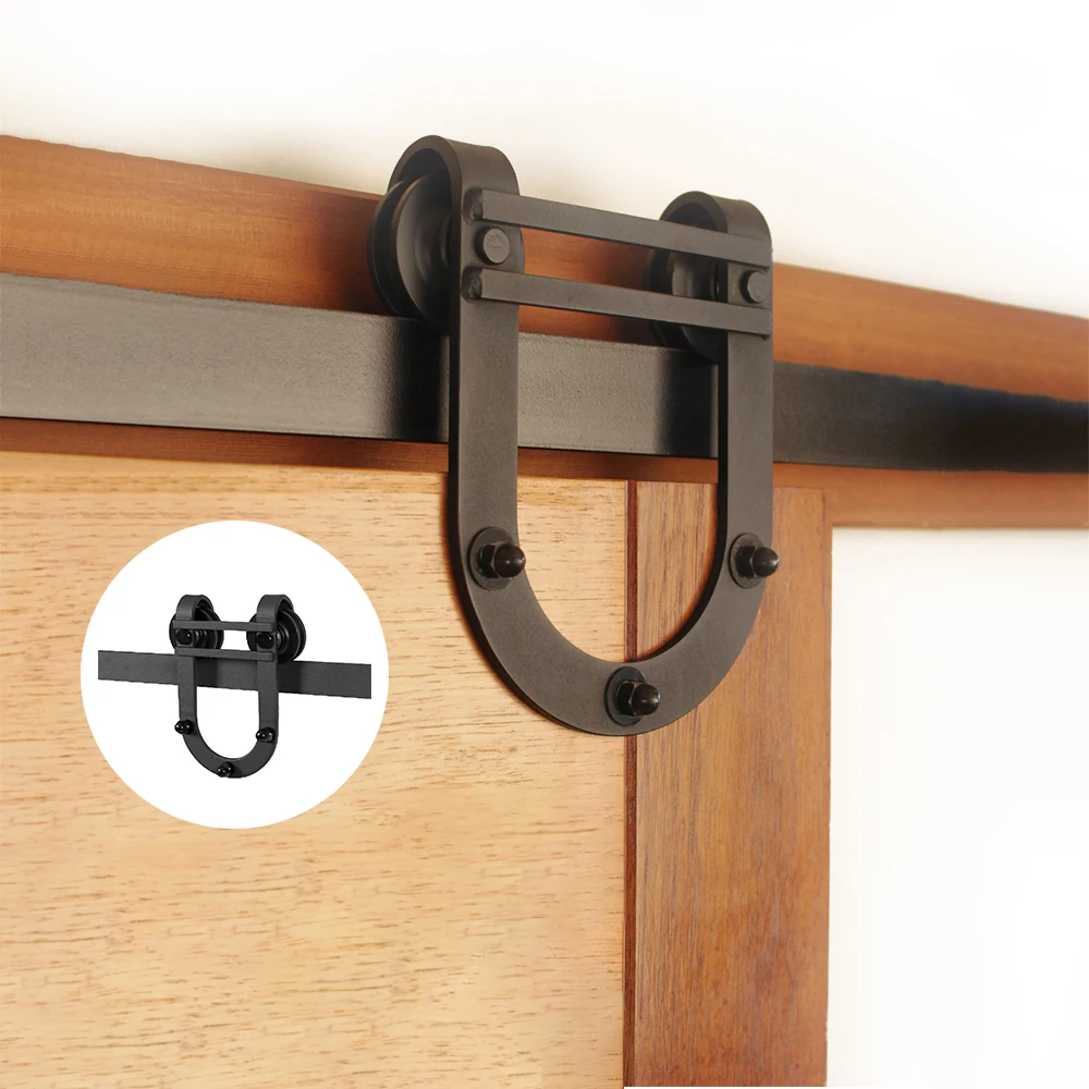 

6.6 FT cast iron barn door hardware
