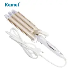 Профессиональные щипцы для завивки волос, керамическая Тройная бочка, стайлер для волос, инструменты для укладки волос, инструмент для завивки волос