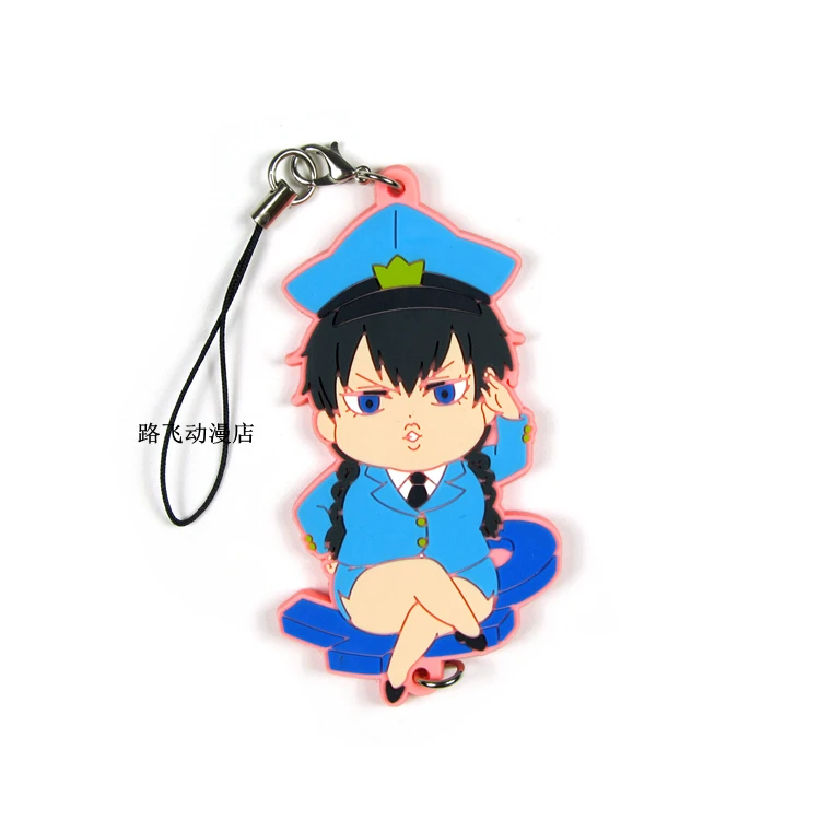 Фигурка героя аниме GINTAMA Sakata Gintoki Okita Sougo Hijikata Toushirou Kondou Isao резиновый брелок