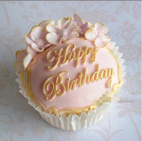 1 Pcs De Qualite Alimentaire Silicone Fondant Gateau Outil Joyeux Anniversaire Forme Pour Gateau Gateau Chocolat Bonbons Decoration Moules D121 Aliexpress