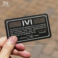 Personality black metal card stainless steel business custom membership design
