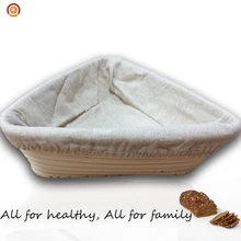 Два размера треугольник хлеб баннетон Brotform хлеб тесто ротанга баннетон