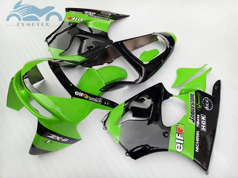 Комплект обтекателей для мотоцикла KAWASAKI Ninja ZX6R 1998 1999 спортивных из АБС пластика ZX