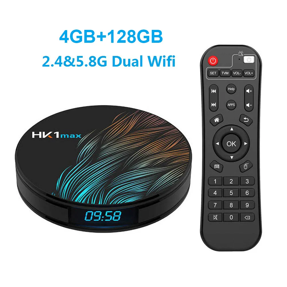 10 шт. HK1 Max Smart tv Box Android 9,0 4 Гб 64 Гб 128 ГБ RK3318 1080p 4K Wifi Netflix телеприставка 2 ГБ 16 ГБ Android tv Box 9,0 - Цвет: 4GB128GB