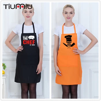 

Funny Skull Printed Chef Apron Chef Keep Calm Strapped Halter Neck Aprons Restaurant Hotel Kitchen Workwear Aprons Work Uniforms
