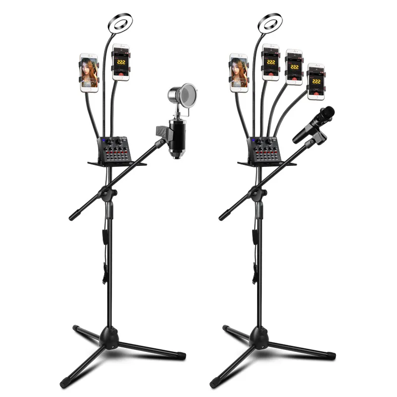 

Photography light beauty light mobile phone live microphone microphone tripod karaoke artifact photo beauty photo live filllight