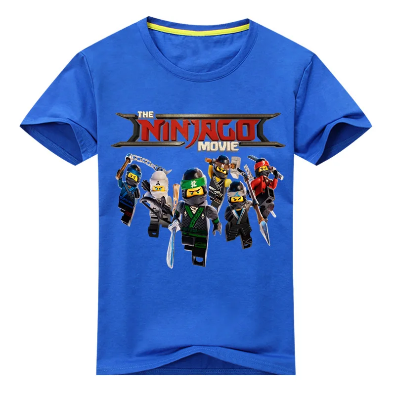 От 1 до 13 лет, Детская летняя футболка с героями мультфильмов, одежда шорты для мальчиков, футболки, топы, одежда Повседневная футболка из хлопка для девочек, костюм для малышей, DX075 - Цвет: Blue Shirt