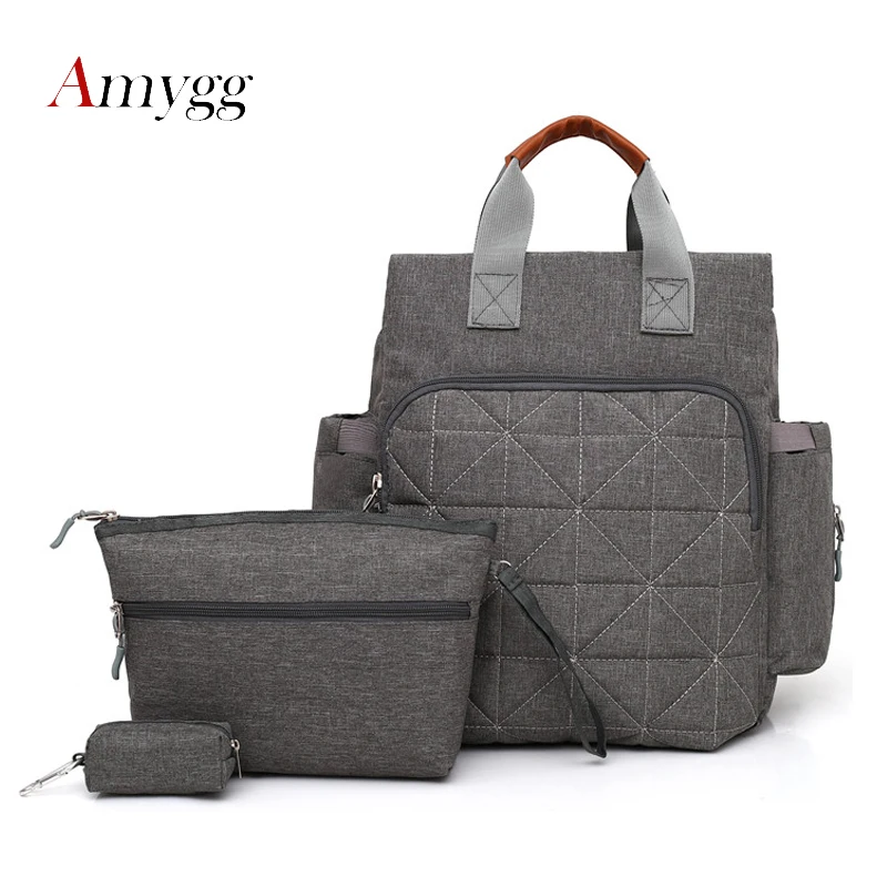 

3/Set Large Capacity Baby Bag Multifunctional Travel Backpack Designer Nursing Bag for Baby Mom Backpack Women Carry Care Bags