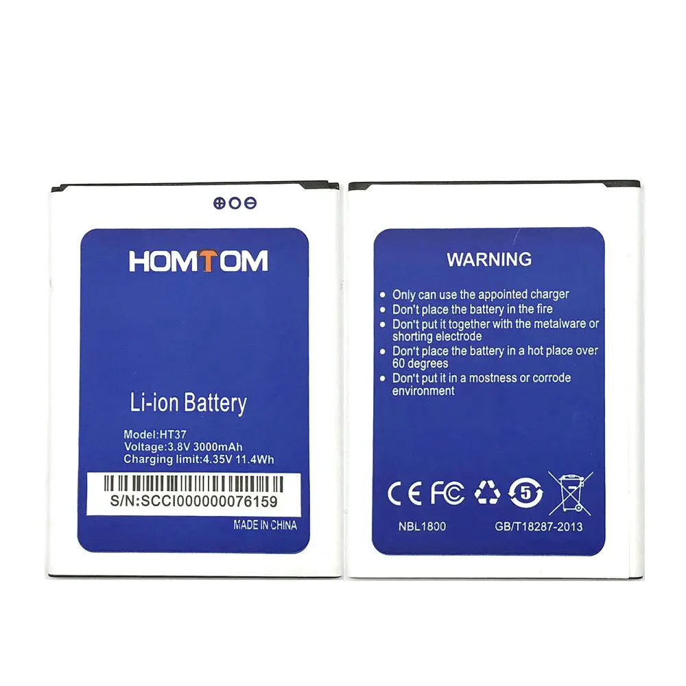 

1PCS New High Qualtiy Homtom HT37 Battery for Homtom HT37 Pro mobile phone in stock+ Track Code