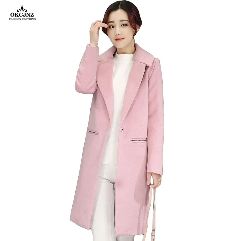 JSXDHK Autumn Winter Women Woollen Outerwear 2018 Runway