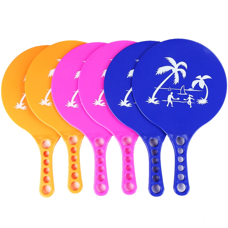 1 Pair Plastic Matkot Paddle Israeli Paddle Ball- Beach Tennis -Pro Kadima Child Favorite Hot Toys Kids Outdoor Fun Toy Sport