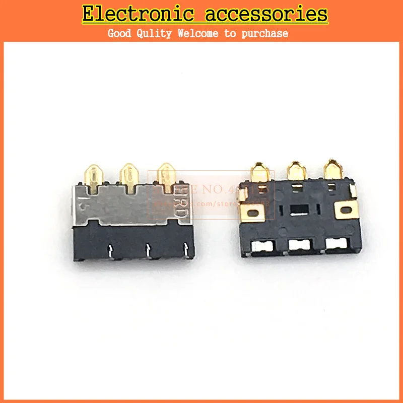 

New 3Pin Inner Battery Connector Holder Clip Contact replacement for Alcatel Nubia TCL Gionee K-Touch Coolpad Mobile phones