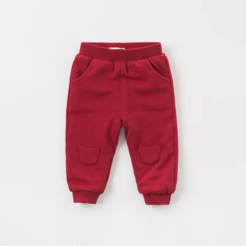 

DBM8639-P dave bella winter autumn baby girls solid pants children full length pants infant toddler wine trousers