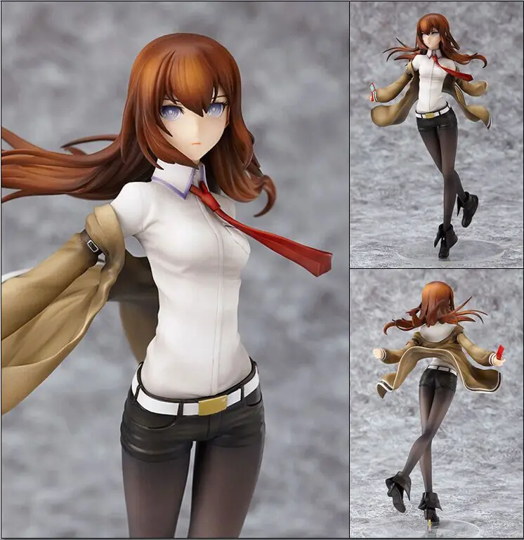 25cm Steins Gate Makise Kurisu action figure toys collection Christmas gift