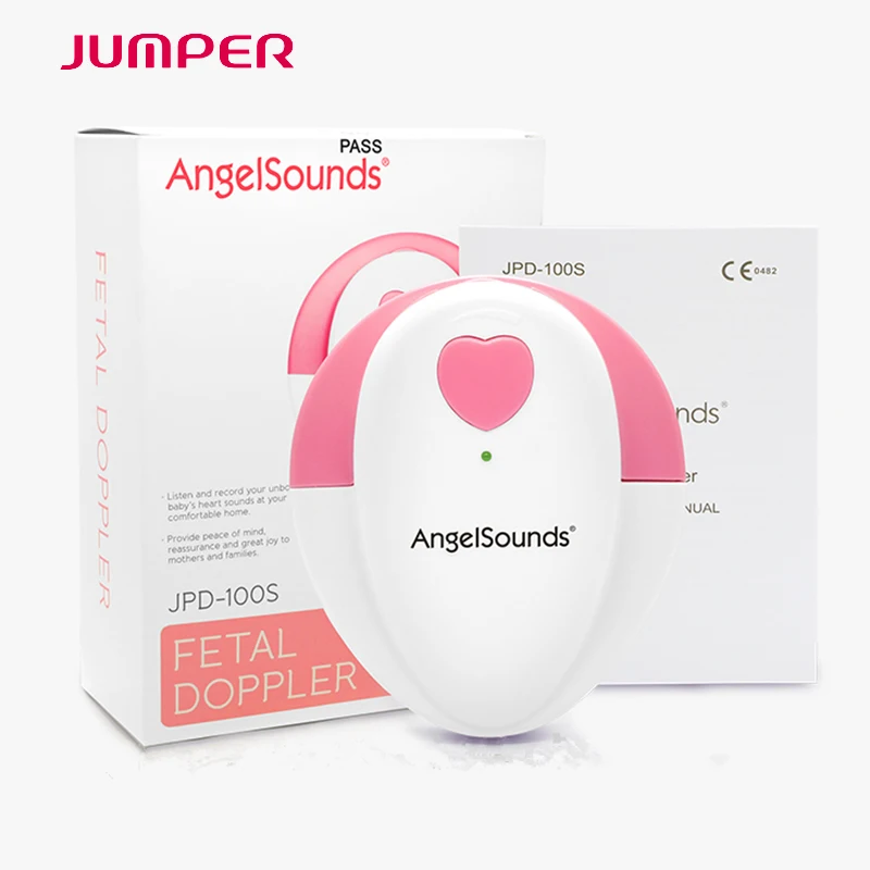

JUMPER ANGELSOUNDS FETAL DOPPLER HOME USE FETAL HEART MONITOR BABY HEARTBEAT MONITOR CE FDA APPROVED 3.0MHz