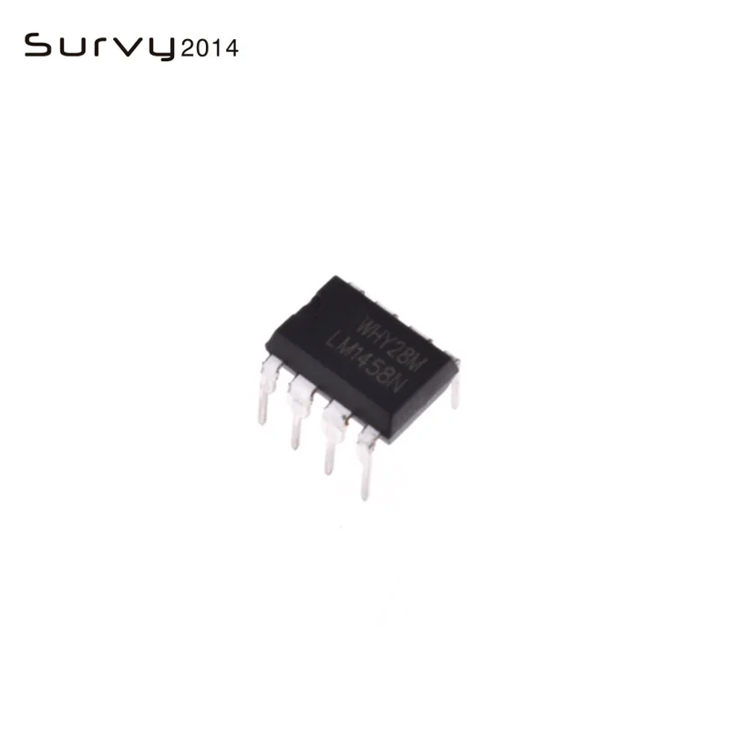 10 шт. LM1458N DIP-8 LM1458 двойной операционный усилитель IC | Электронные компоненты и