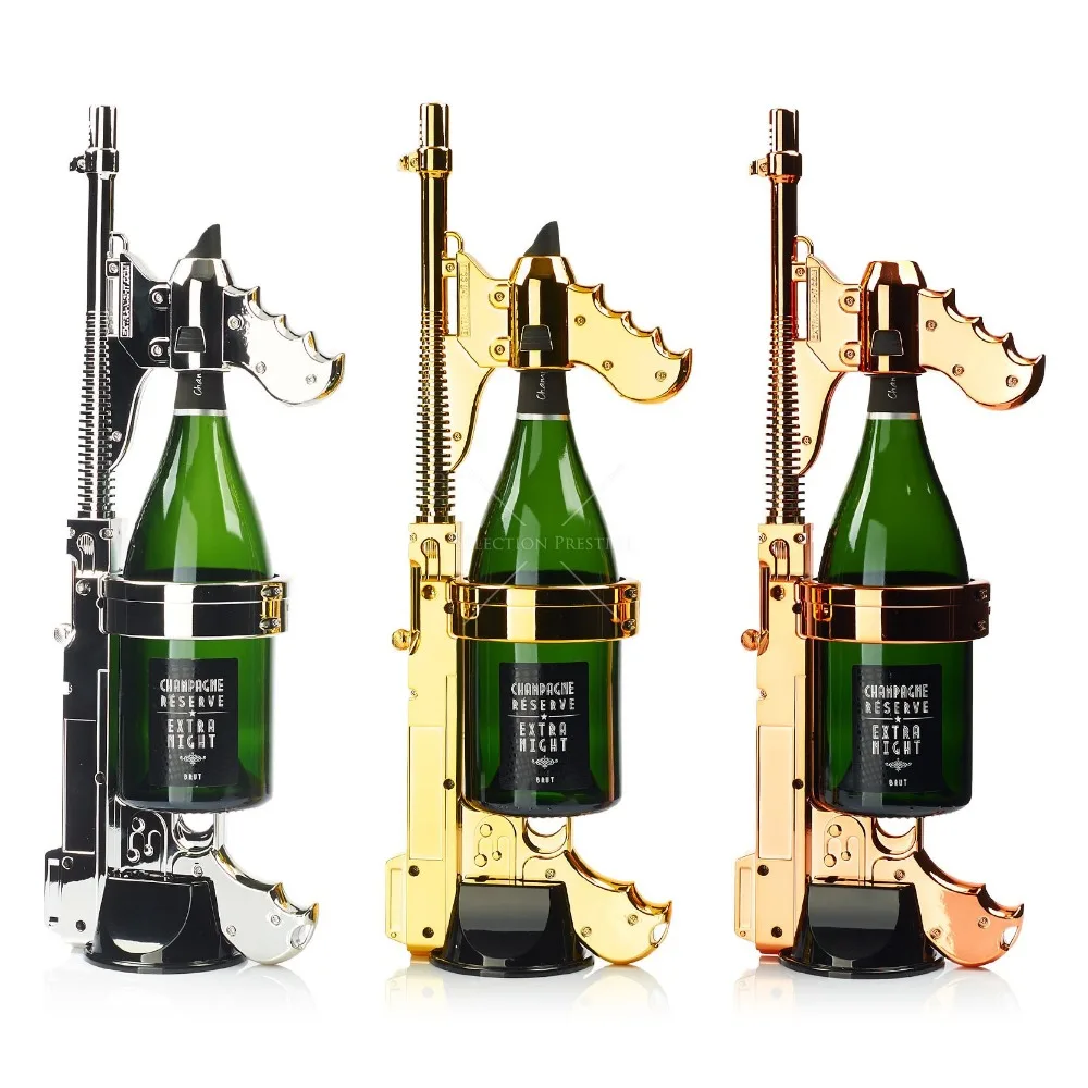

3 Colors Champagne Gun Bottle Spray Gun with Jet Bottle Pourer for Night Club Party Lounge