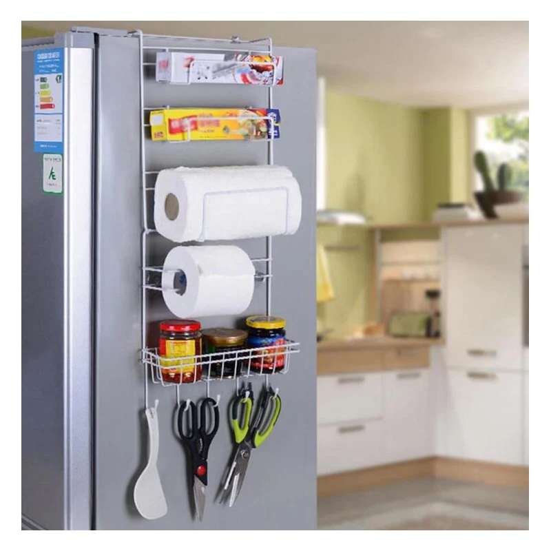 

Kitchen Side Shelf Rack Sidewall Multipurpose Shelf Wall Hanging Storage Rack Multi-layer Holder Refrigerator Estante Fridge