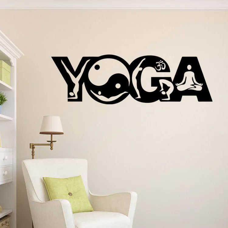 

Buddhist Art Wall Stickers India YUGA Stickers Removable Waterproof Home Decoration Living Room Decal Art mural 6 Colors each