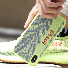 Чехол для Телефона iphone X, 6, 7, 8, 11, Xs, XR, 350, материал кроссовок, защита от падения, чехол для iphone 6S, 8, 7 PLUS, XS max, 11 Pro, MAX, чехол