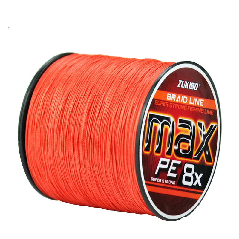 Zukibo 300м 500м рыбалка MAX8X серии многоцветный 10m1c мулифиламент Япония PE плетеная