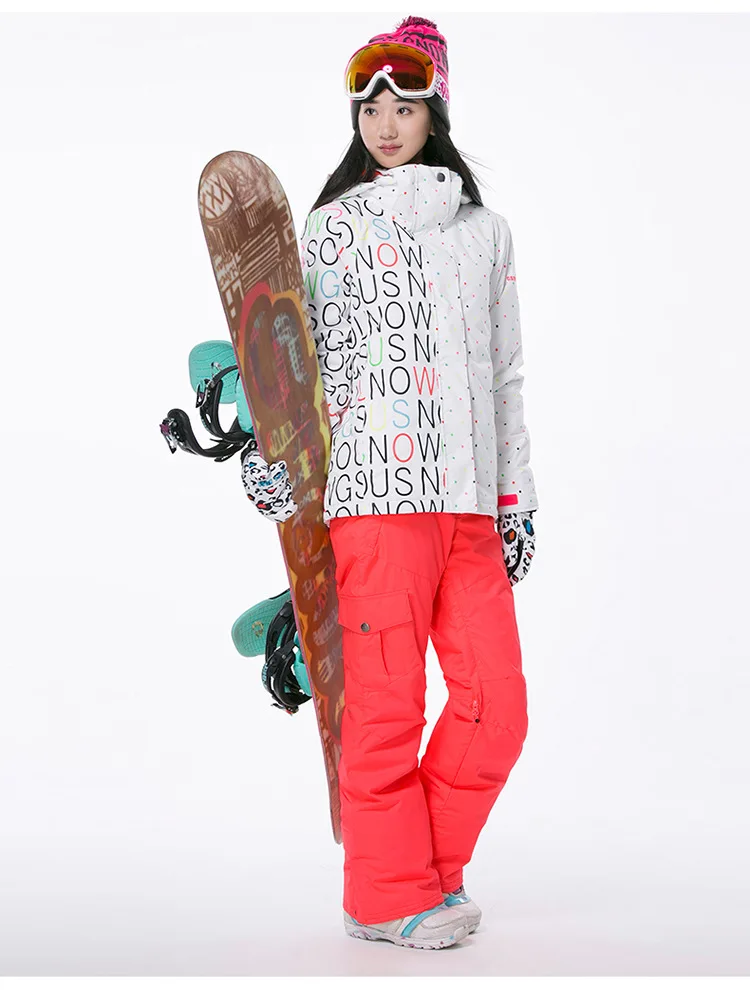 Gsou зимняя женская лыжная куртка Горячая Распродажа высококачественный лыжный жакет Новое поступление Женская лыжная команда Теплая Лыжная зимняя куртка