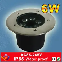6*1 Вт LED круглый подземные лампы Похоронен освещения светодиодные лампы проекта LED Открытый лампы AC85~ 265 В водонепроницаемый 3 года гарантии