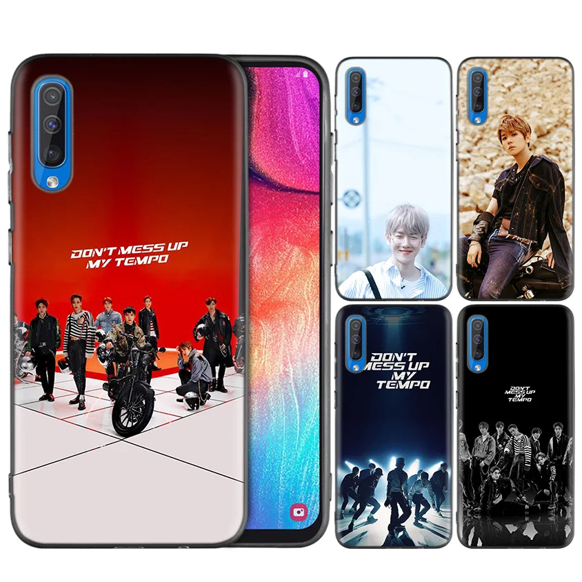 

Black Dark Silicone Case for Samsung Galaxy A50 A30 A10 M30 Cases Cover Shell Coque EXO 5 Don't Mess Up My Tempo