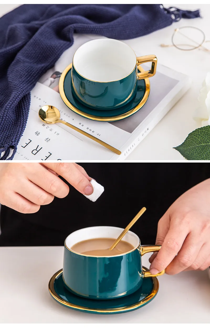 INMYLIFE набор кофейных чашек маленький Европейский роскошный креативный подарок для влюбленных золотой дизайн фарфоровая чайная чашка набор