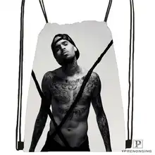 Изготовленный На Заказ Chris-коричневый-Royalty@ 01-походная сумка на шнурке милый рюкзак для детей(черная спинка) 31x40 см#180611-03-122